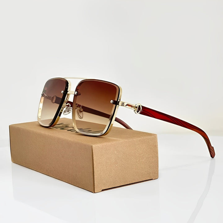 Sunglasses Aviator UV400 Beskyttelse Gradient - Brown
