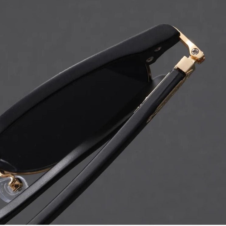 Sunglasses Clubmaster Metal Halvramme Vintage Stil
