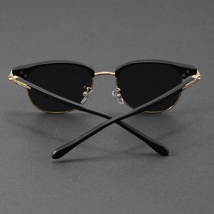 Sunglasses Clubmaster Metal Halvramme Vintage Stil