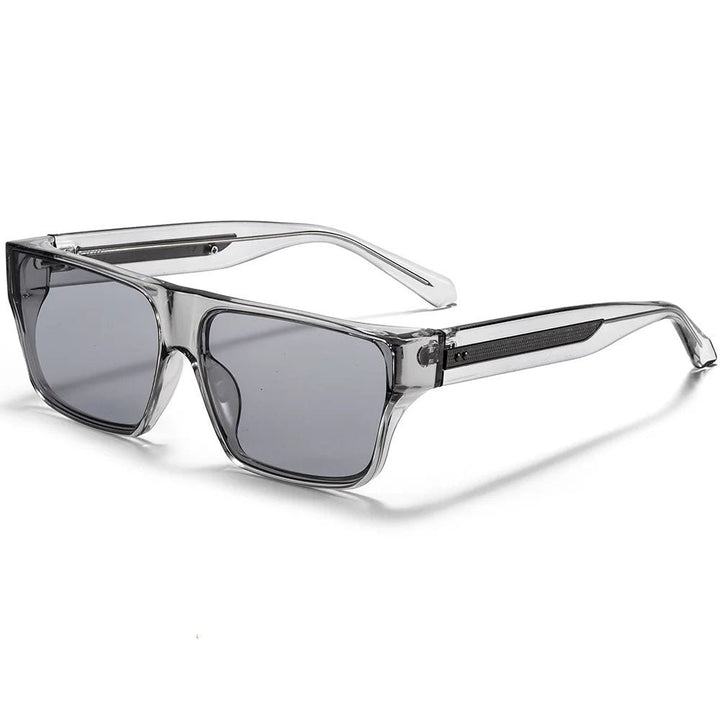 Sunglasses Firkantede Brune Polariserede UV400 Beskyttelse - Grey