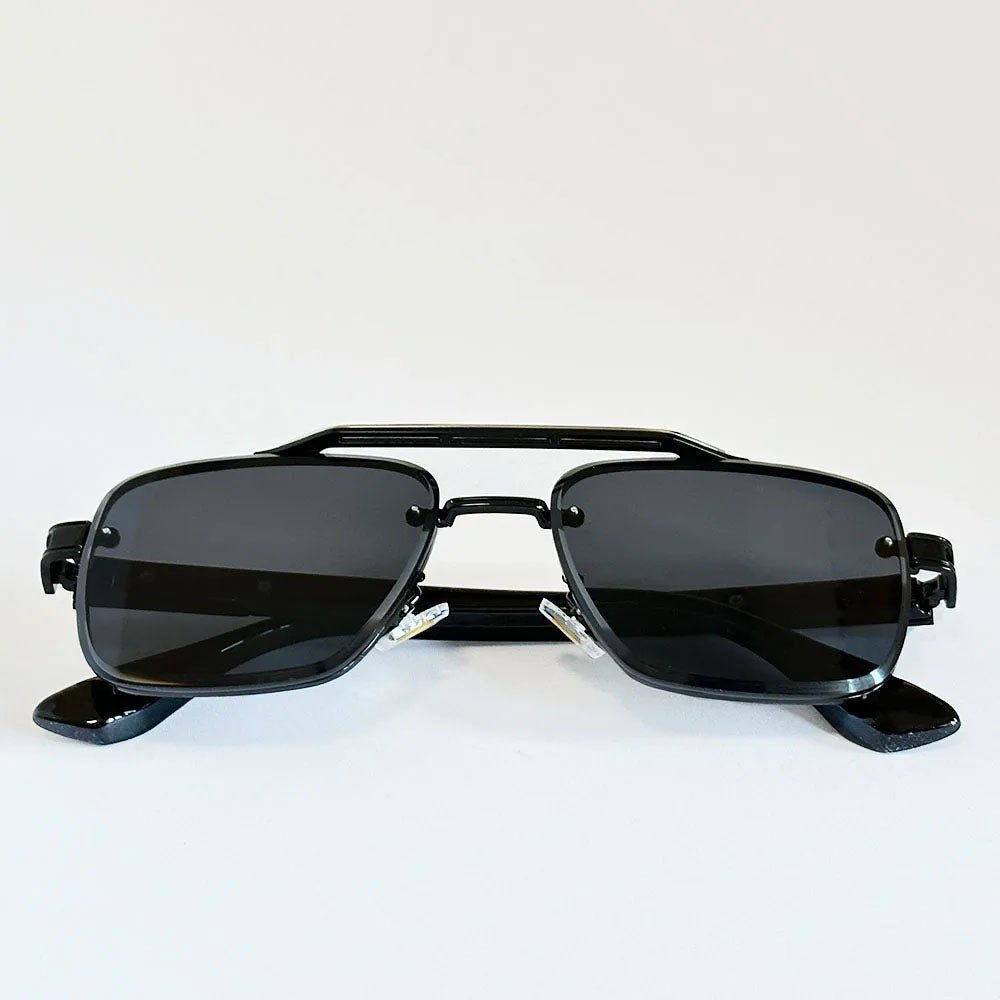 Sunglasses Firkantede Gradient Linser Dobbelt Bro Design