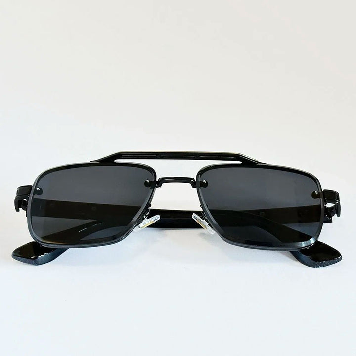 Sunglasses Firkantede Gradient Linser Dobbelt Bro Design