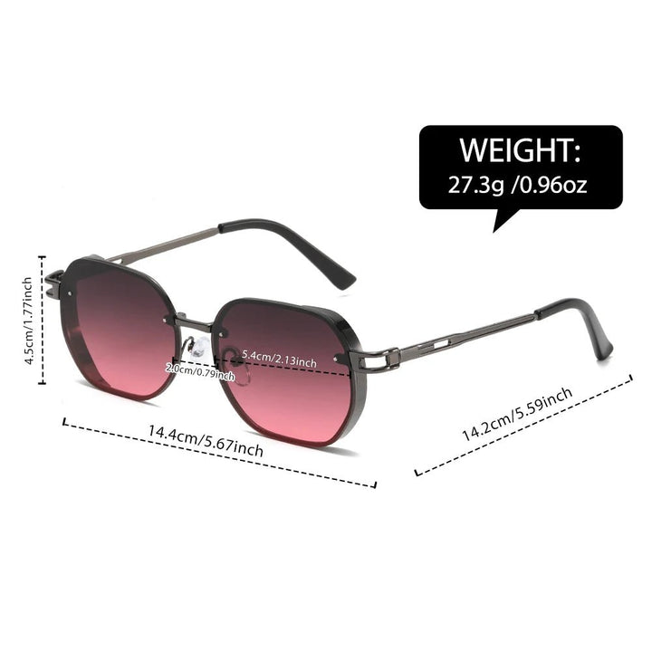 Sunglasses Metal Gradient Minimalist Unisex
