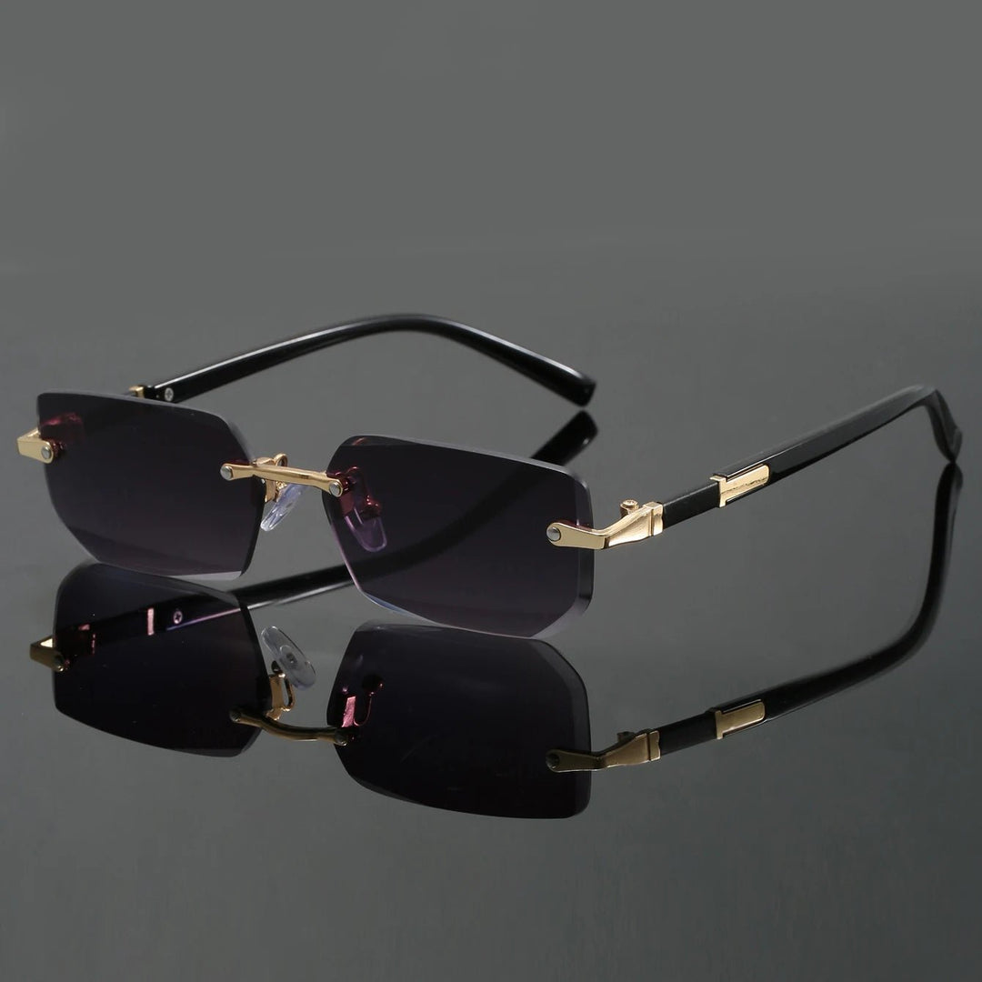 Sunglasses Rammeløse UV400 Beskyttelse Unisex - Gray