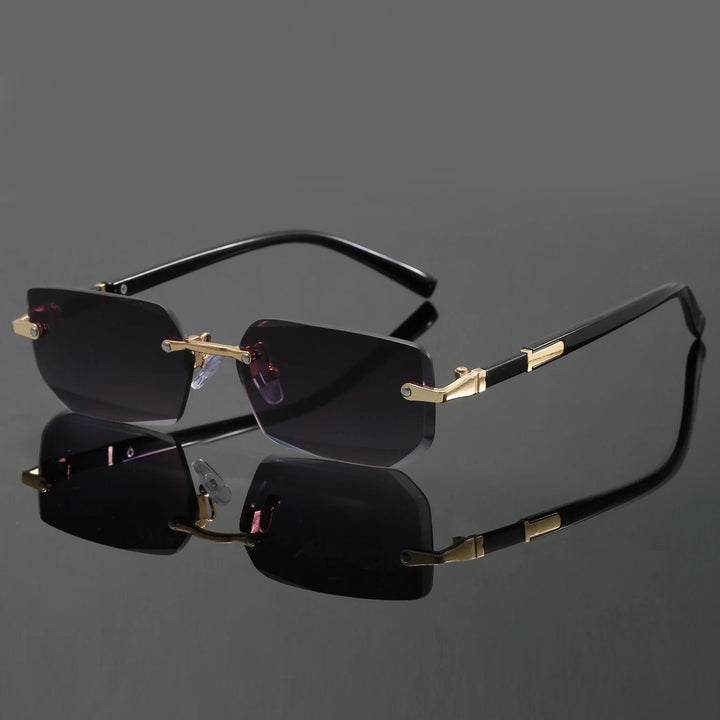 Sunglasses Rammeløse UV400 Beskyttelse Unisex - Gray