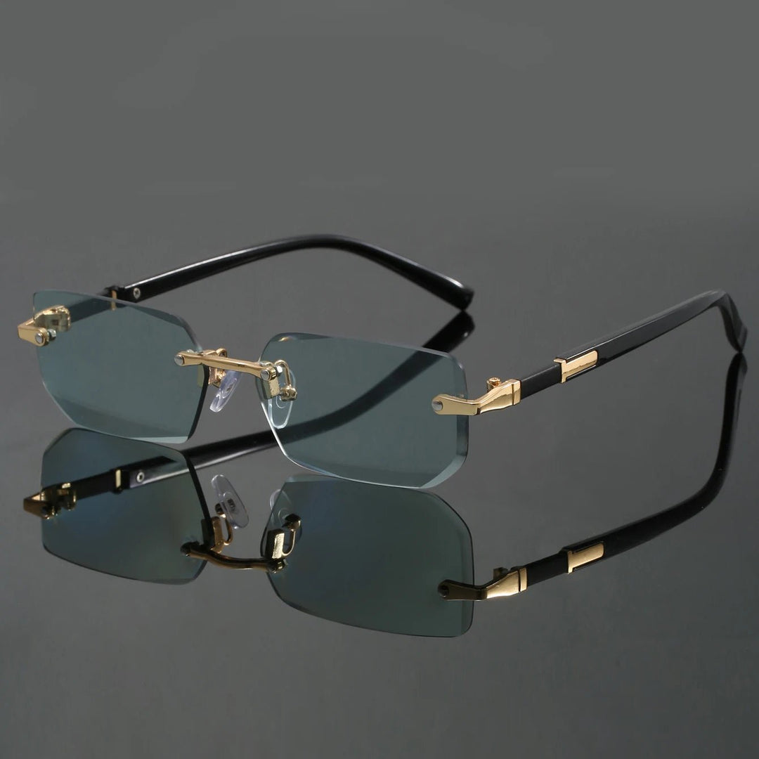 Sunglasses Rammeløse UV400 Beskyttelse Unisex - Green