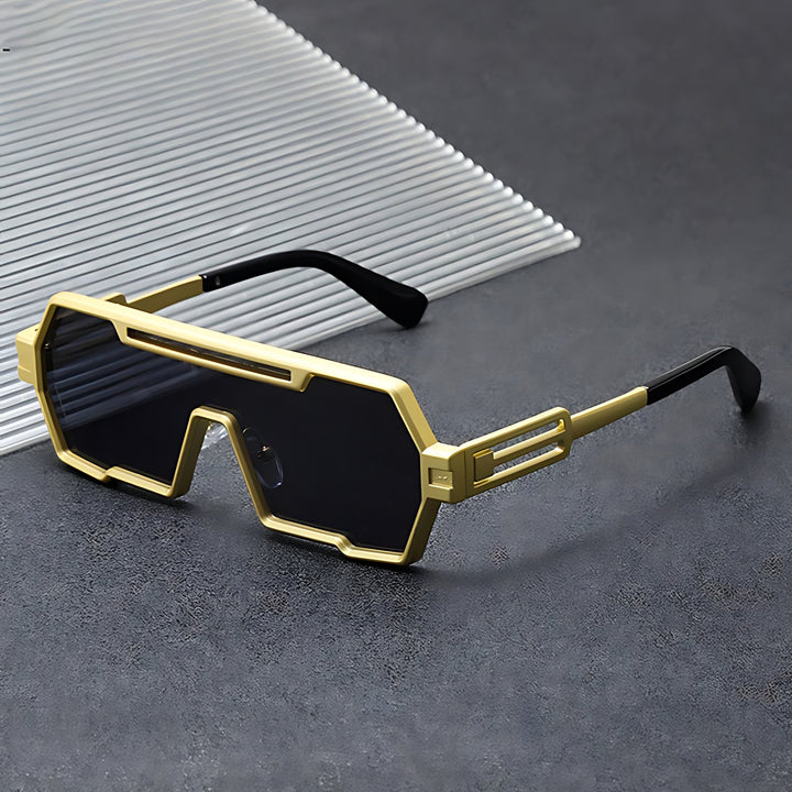 Sunglasses Steampunk Metal Firkantede UV Beskyttelse