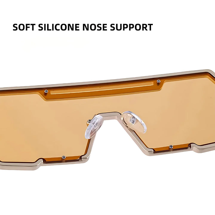 Sunglasses Steampunk Metal Firkantede UV Beskyttelse