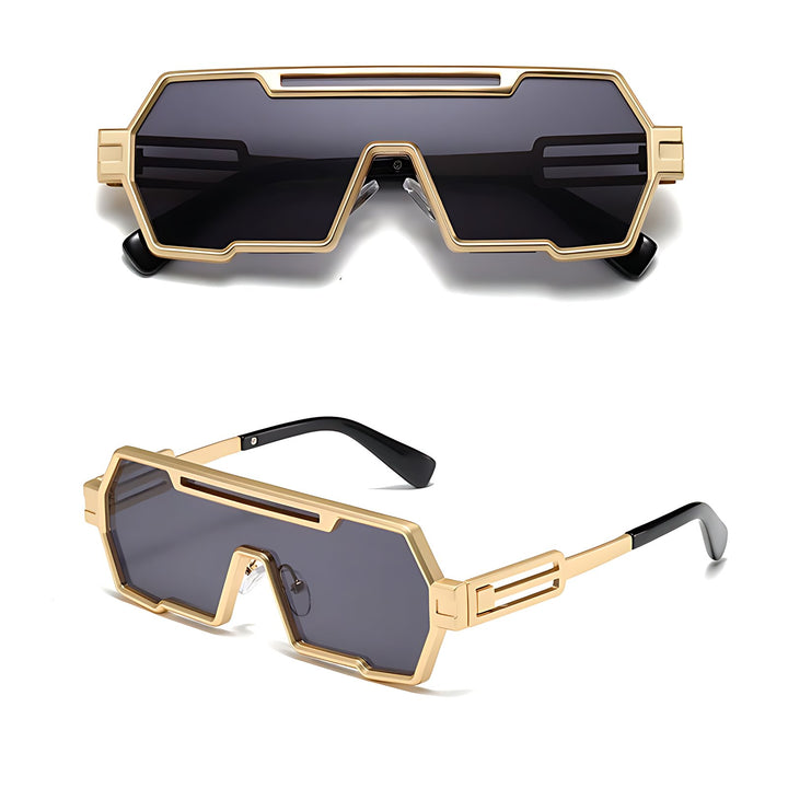 Sunglasses Steampunk Metal Firkantede UV Beskyttelse