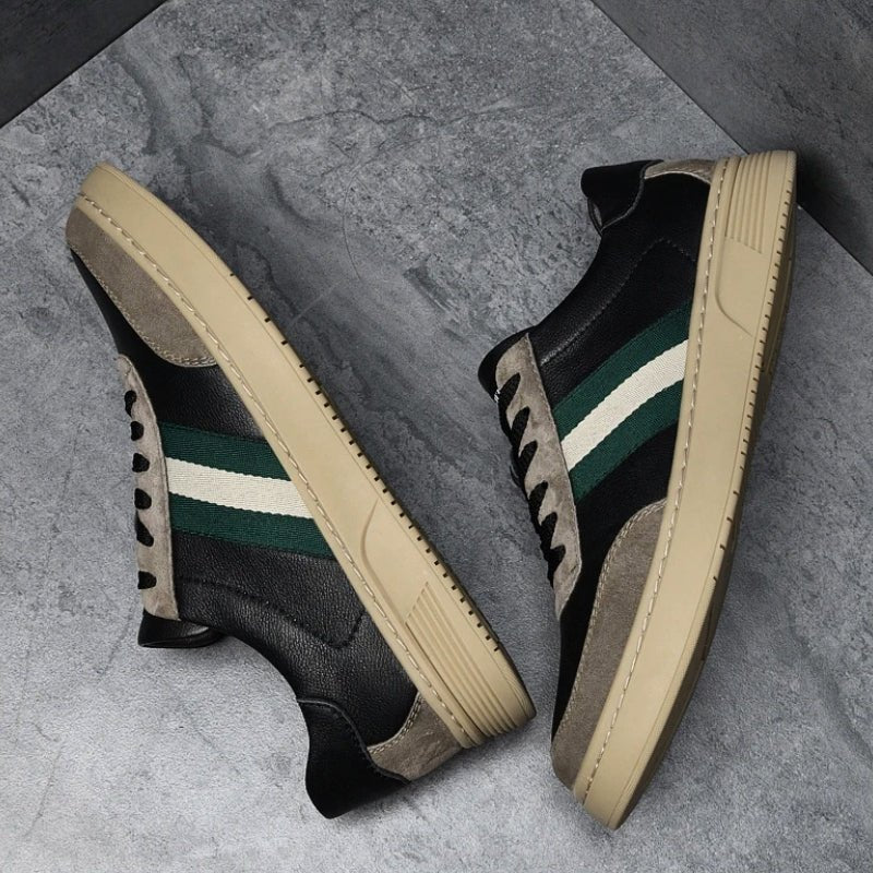 Elias | Herre Vinter PU Læder Sneakers med Snørelukning - Freya Kobenhavn