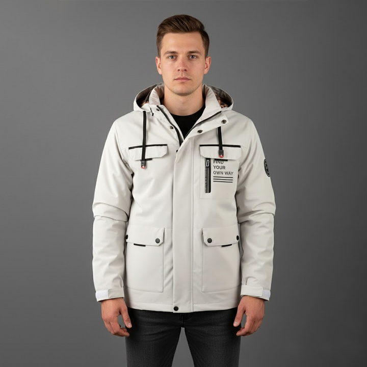 Jon | Herres vandtætte ski-vinterjakke med hætte til udendørsbrug - Freya Kobenhavn