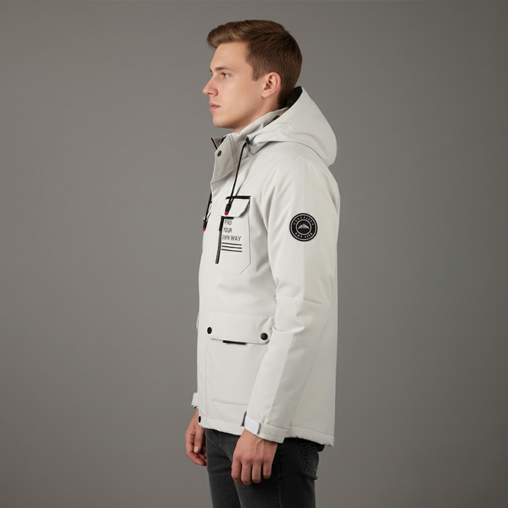 Jon | Herres vandtætte ski-vinterjakke med hætte til udendørsbrug - Freya Kobenhavn