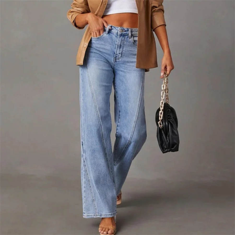 Hilda | Dame Klassiske Lige Ben Denim Jeans