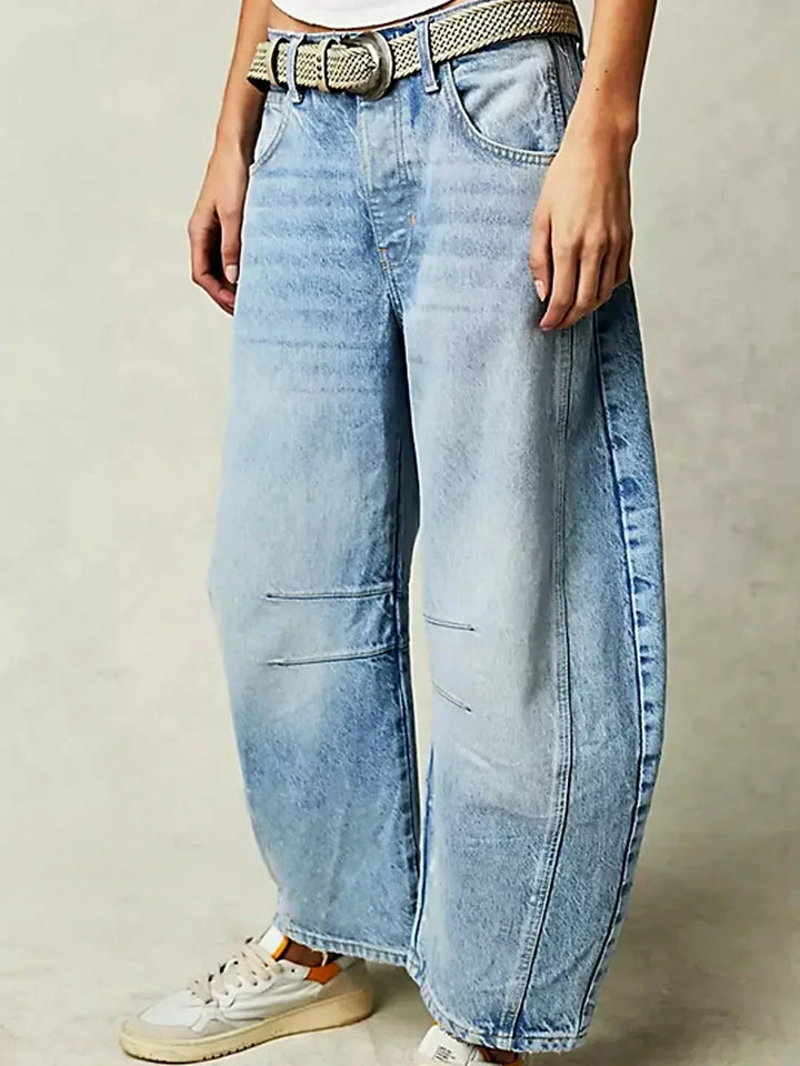 Inger | Dame Leopardprint Wide Leg Jeans