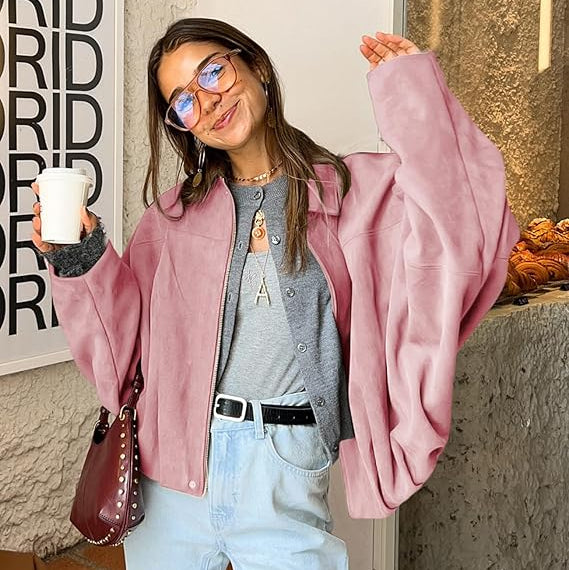 Yrsa | Dame Oversize Kort Bomberjakke