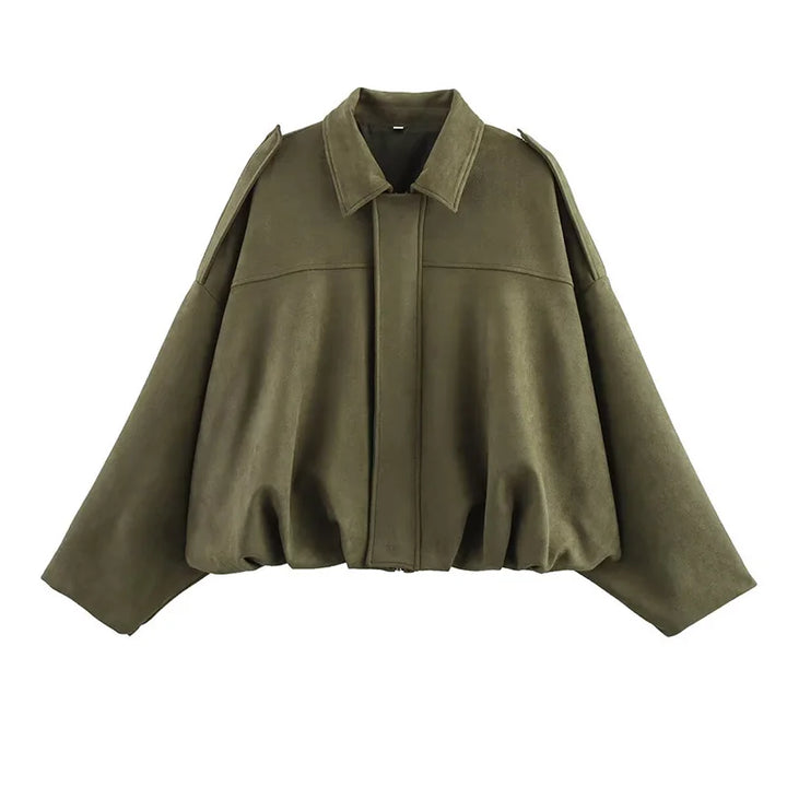 Yrsa | Dame Oversize Kort Bomberjakke
